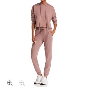 NWOT Alo Yoga cropped drawstring hoodie